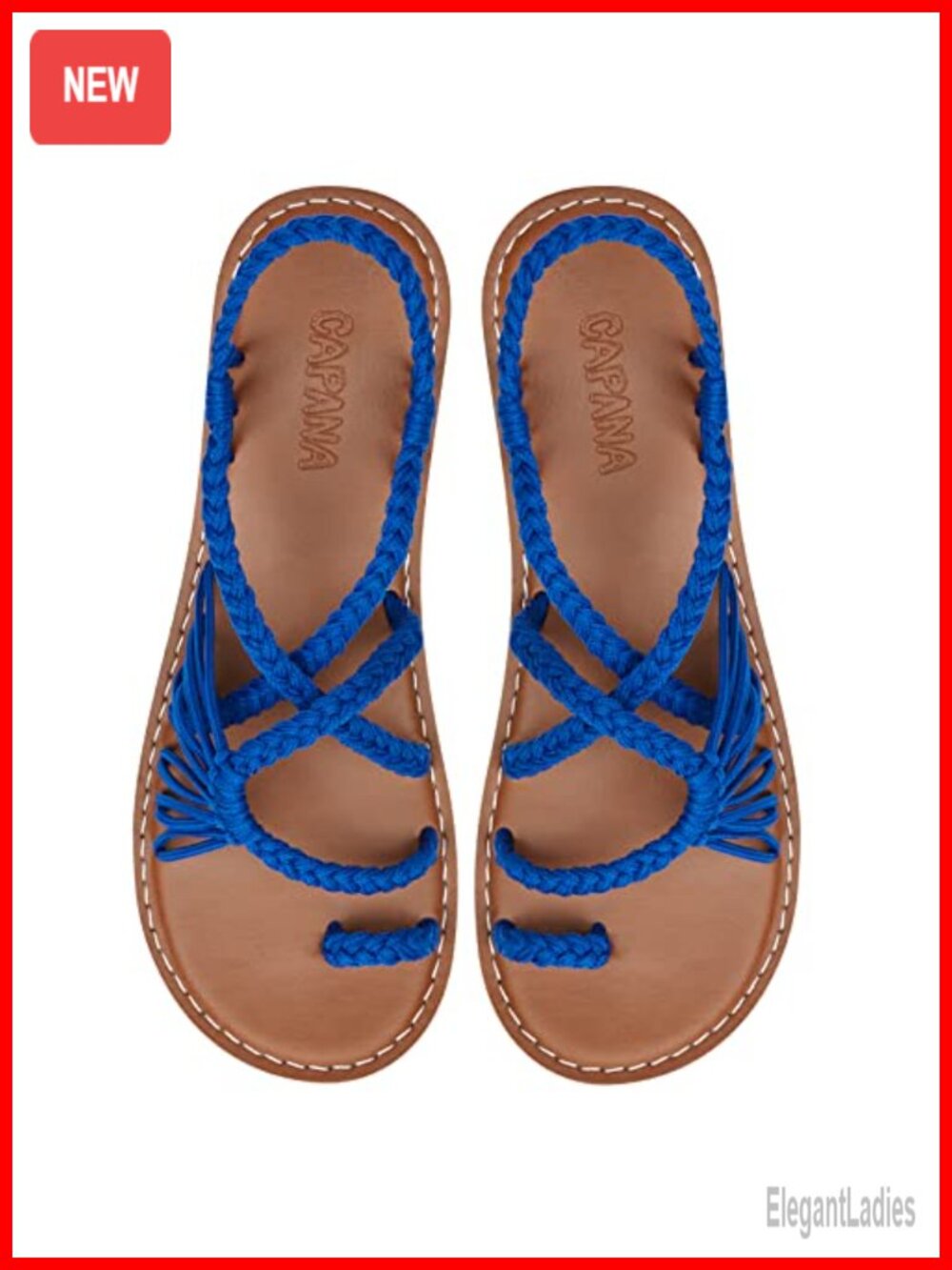 Strappy Braided Flat Sandals - Handmade Rope Boho Flats, Vegan & Recycled